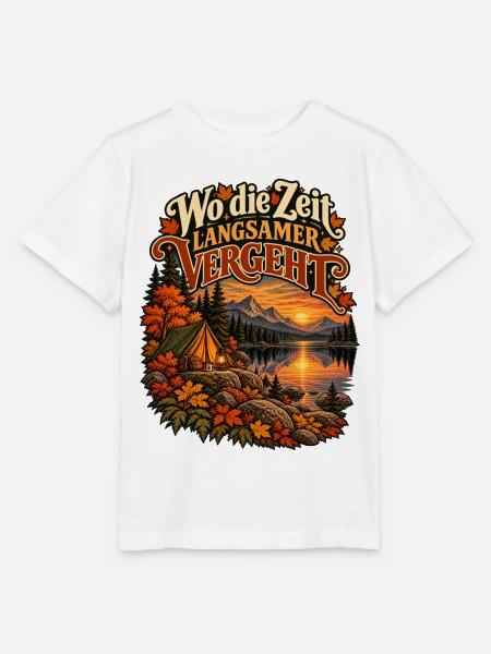Wo die Zeit langsamer vergeht - Stanley/Stella Kinder T-Shirt MINI CREATOR - Weiß