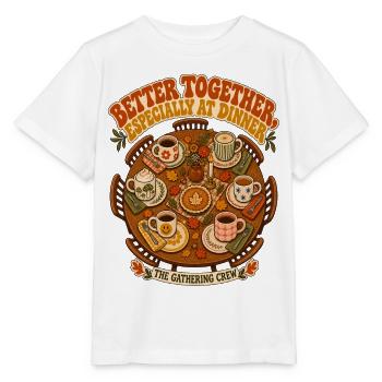 Zusammen schmeckt's am besten - Stanley/Stella Kinder T-Shirt MINI CREATOR  - Weiß - Vorne - Maike (125cm)