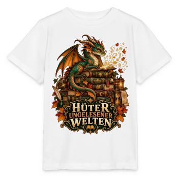 Hüter ungelesener Welten - Stanley/Stella Kinder T-Shirt MINI CREATOR  - Weiß - Vorne - Maike (125cm)