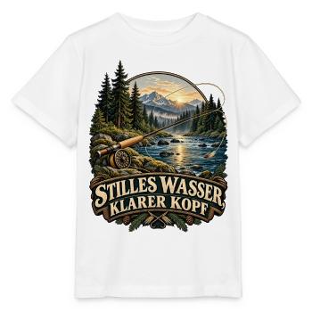 Stilles Wasser, klarer Kopf - Stanley/Stella Kinder T-Shirt MINI CREATOR  - Weiß - Vorne - Maike (125cm)