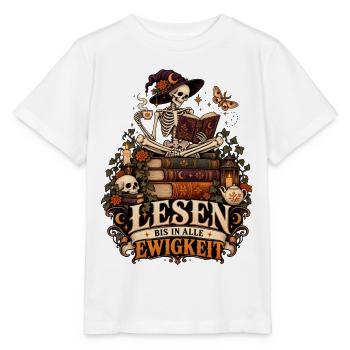Lesen bis in alle Ewigkeit - Stanley/Stella Kinder T-Shirt MINI CREATOR  - Weiß - Vorne - Maike (125cm)