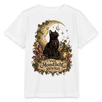 Vom Mondlicht geleitet - Stanley/Stella Kinder T-Shirt MINI CREATOR  - Weiß - Vorne - Maike (125cm)