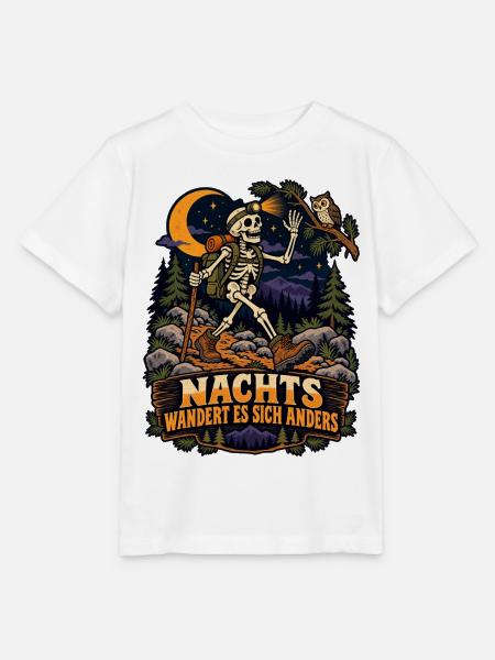 Nachts wandert es sich anders - Stanley/Stella Kinder T-Shirt MINI CREATOR - Weiß