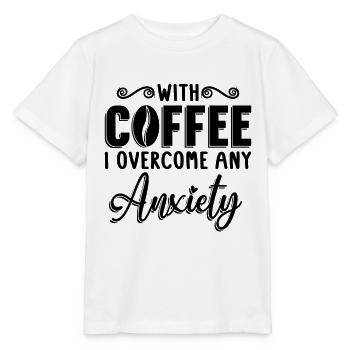 Cadeau mental pour la santé mentale du café - T-shirt bio MINI CREATOR Stanley/Stella Enfant - blanc - Devant - Maike (125cm)