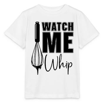 Watch Me Whip Baker Baking Bakery Chef Cake Bake - Stanley/Stella MINI CREATOR Kids’ T-Shirt - white - Front - Maike (125cm)