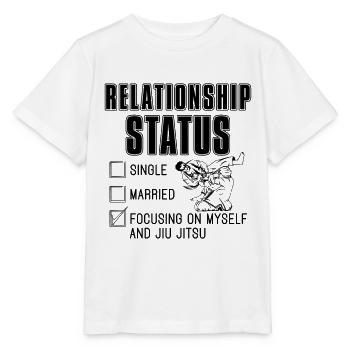 Relationship Status Jiu Jitsu Combat Fight Fighter - Stanley/Stella Kinder T-Shirt MINI CREATOR  - Weiß - Vorne - Maike (125cm)