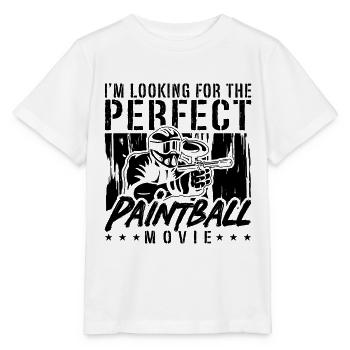 I'm Looking For Paintball Airsoft Paintball Player - Stanley/Stella Kinder T-Shirt MINI CREATOR  - Weiß - Vorne - Maike (125cm)