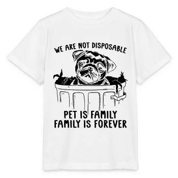 We Are Not Abandoned Pets Homeless Animal Lover - Stanley/Stella MINI CREATOR Kids’ T-Shirt - white - Front - Maike (125cm)