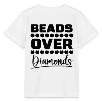 Perles sur Diamants Perles Perles Perles Bijoux Perlée Perlière - T-shirt bio MINI CREATOR Stanley/Stella Enfant - blanc - Devant - Maike (125cm)