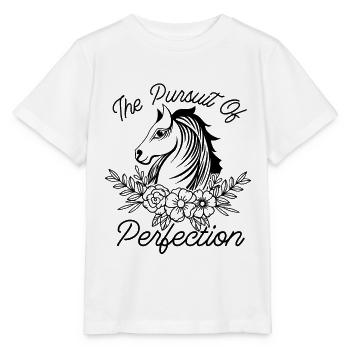 The Pursuit Of Perfection Equines Dressage Rider - Stanley/Stella MINI CREATOR Kids’ T-Shirt - white - Front - Maike (125cm)