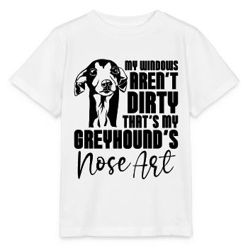 Mon Windows Greyhound Racing Rescue Greyhound Racer - T-shirt bio MINI CREATOR Stanley/Stella Enfant - blanc - Devant - Maike (125cm)