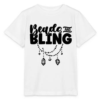 Perles et perles Bling Perle Perlage Bijoux Perle - T-shirt bio MINI CREATOR Stanley/Stella Enfant - blanc - Devant - Maike (125cm)