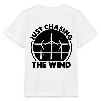 Juste à la poursuite du technicien en turbine d’énergie verte - T-shirt bio MINI CREATOR Stanley/Stella Enfant - blanc - Devant - Maike (125cm)