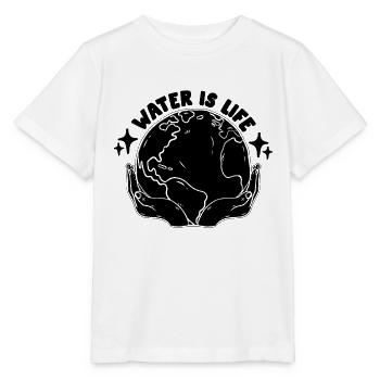 Water Is Life Climate Global Warming Advocate - Stanley/Stella MINI CREATOR Kids’ T-Shirt - white - Front - Maike (125cm)