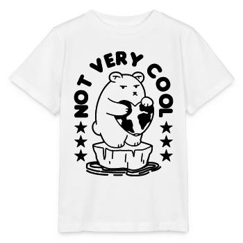 Not Very Cool Awareness Global Warming Advocate - Stanley/Stella MINI CREATOR Kids’ T-Shirt - white - Front - Maike (125cm)
