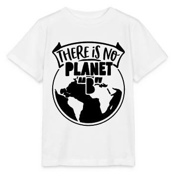 There Is No Planet Climate Global Warming Advocate - Stanley/Stella MINI CREATOR Kids’ T-Shirt - white - Front - Maike (125cm)