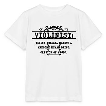 Violinist Divine Musical Maestro Violist Violinist - Stanley/Stella Kinder T-Shirt MINI CREATOR  - Weiß - Vorne - Maike (125cm)