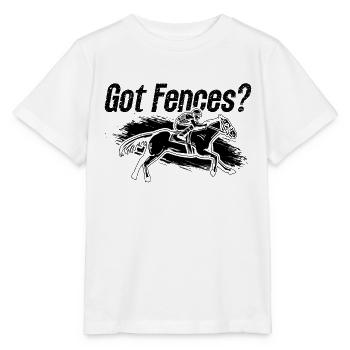 Got Fences Show Jumping Loves Equine Show Jumper - Stanley/Stella Kinder T-Shirt MINI CREATOR  - Weiß - Vorne - Maike (125cm)