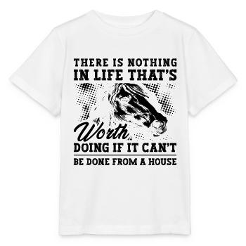 There Is Nothing In Cutting Horse Cowboy Horseman - Stanley/Stella MINI CREATOR Kids’ T-Shirt - white - Front - Maike (125cm)