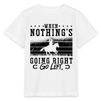Quand rien ne va Retro Steer Roping Horseman - T-shirt bio MINI CREATOR Stanley/Stella Enfant - blanc - Devant - Maike (125cm)