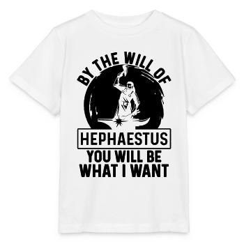 Par la volonté d’Héphaïstos forgerons ferronniers - T-shirt bio MINI CREATOR Stanley/Stella Enfant - blanc - Devant - Maike (125cm)
