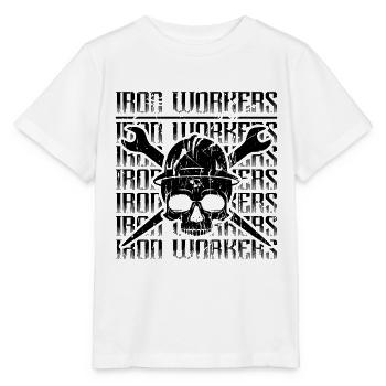 Ferronniers Soudeur Monteur de charpente métallique Monteur de charpentes métalliques - T-shirt bio MINI CREATOR Stanley/Stella Enfant - blanc - Devant - Maike (125cm)
