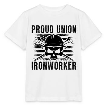 Fier syndicat des ferronniers Soudeur Serrurgon Ferronniers - T-shirt bio MINI CREATOR Stanley/Stella Enfant - blanc - Devant - Maike (125cm)