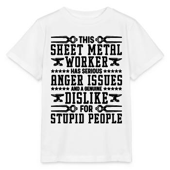 This Sheet Metal Worker Has Mechanic Metal Workers - Stanley/Stella MINI CREATOR Kids’ T-Shirt - white - Front - Maike (125cm)
