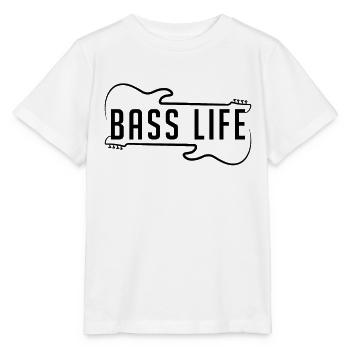 Bass Life Musicians Loves Guitarist Bass Player - Stanley/Stella Kinder T-Shirt MINI CREATOR  - Weiß - Vorne - Maike (125cm)