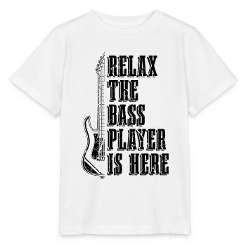 Relax The Bass Player Is Musicians Bass Player - Stanley/Stella MINI CREATOR Kids’ T-Shirt - white - Front - Maike (125cm)