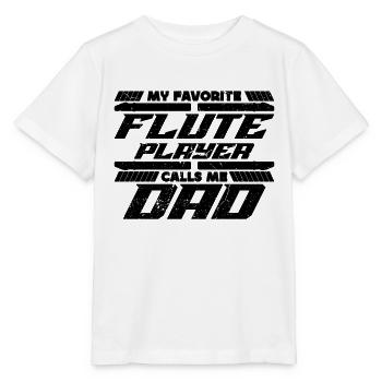 My Favorite Flute Player Flutes Instrument Flutist - Stanley/Stella Kinder T-Shirt MINI CREATOR  - Weiß - Vorne - Maike (125cm)