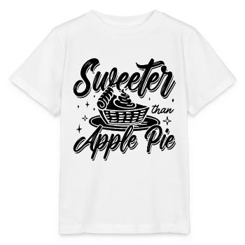 Sweeter Than Apple Pie Cooking Apple Pie Lover - Stanley/Stella Kinder T-Shirt MINI CREATOR  - Weiß - Vorne - Maike (125cm)