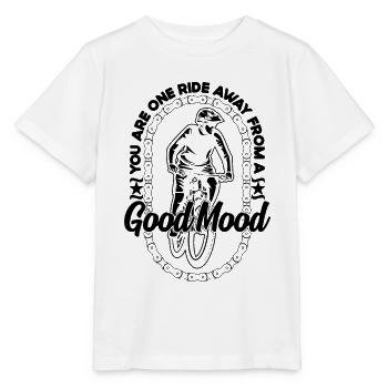 You Are One Ride Away Bicycle Road Bike Cyclist - Stanley/Stella MINI CREATOR Kids’ T-Shirt - white - Front - Maike (125cm)