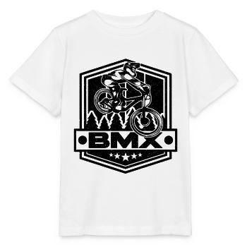 BMX Loves Bike Racing Bicyclette Cycling BMX Rider - Stanley/Stella MINI CREATOR Kids’ T-Shirt - white - Front - Maike (125cm)
