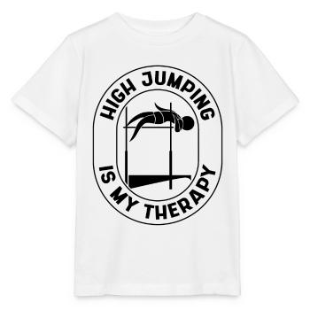 Le saut en hauteur est mon sauteur en hauteur de saut à la perche thérapeutique - T-shirt bio MINI CREATOR Stanley/Stella Enfant - blanc - Devant - Maike (125cm)