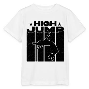 High Jump Retro Loves Running Shot Put High Jumper - Stanley/Stella MINI CREATOR Kids’ T-Shirt - white - Front - Maike (125cm)