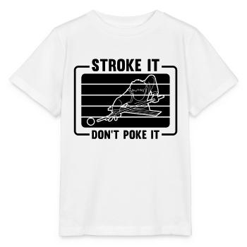 Stroke It Don't Poke It Retro Snooker Pool Player - Stanley/Stella MINI CREATOR Kids’ T-Shirt - white - Front - Maike (125cm)