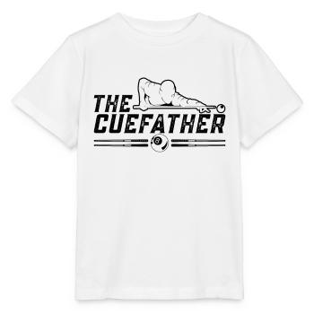 The Cuefather Cue Sports Loves Snooker Pool Player - Stanley/Stella Kinder T-Shirt MINI CREATOR  - Weiß - Vorne - Maike (125cm)