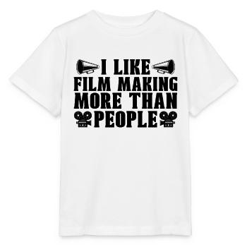 J’aime faire des films plus cinéaste cinéaste - T-shirt bio MINI CREATOR Stanley/Stella Enfant - blanc - Devant - Maike (125cm)
