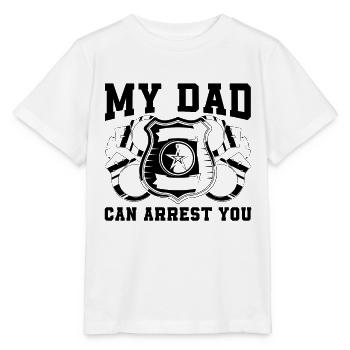 My Dad Can Arrest You Policeman Police Officers - Stanley/Stella MINI CREATOR Kids’ T-Shirt - white - Front - Maike (125cm)