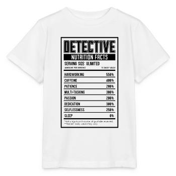 Détective Enquête sur la valeur nutritive Détectives - T-shirt bio MINI CREATOR Stanley/Stella Enfant - blanc - Devant - Maike (125cm)