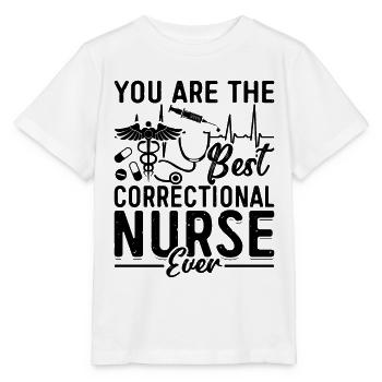 Vous êtes les meilleures infirmières correctionnelles mince argent - T-shirt bio MINI CREATOR Stanley/Stella Enfant - blanc - Devant - Maike (125cm)