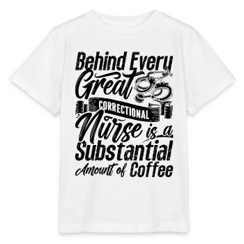 Derrière chaque infirmière correctionnelle mince argent - T-shirt bio MINI CREATOR Stanley/Stella Enfant - blanc - Devant - Maike (125cm)