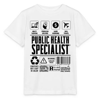 Infirmières spécialisées en santé publique Travailleur de la santé - T-shirt bio MINI CREATOR Stanley/Stella Enfant - blanc - Devant - Maike (125cm)