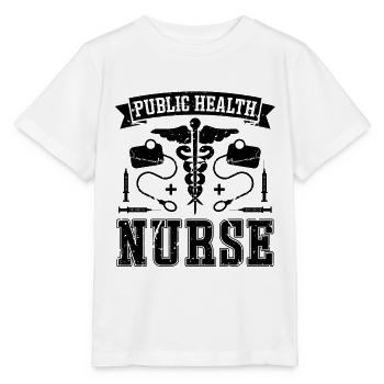 Infirmière en santé publique Virologue Travailleur de la santé - T-shirt bio MINI CREATOR Stanley/Stella Enfant - blanc - Devant - Maike (125cm)