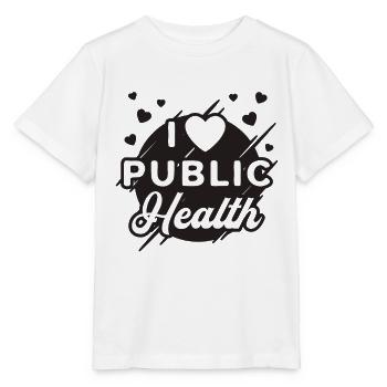 I Infirmières en santé publique cardiaque Travailleur de la santé - T-shirt bio MINI CREATOR Stanley/Stella Enfant - blanc - Devant - Maike (125cm)