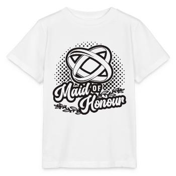 Demoiselle d’honneur Mariage Fête de Noces Demoiselle d’Honneur - T-shirt bio MINI CREATOR Stanley/Stella Enfant - blanc - Devant - Maike (125cm)