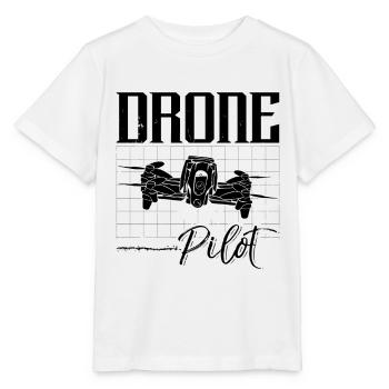 Drone Pilot Quadcopter Racing Machine Drone Racer - Stanley/Stella MINI CREATOR Kids’ T-Shirt - white - Front - Maike (125cm)