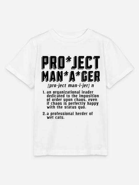 Project Manager An Organizational Leader Project - Stanley/Stella Kinder T-Shirt MINI CREATOR - Weiß