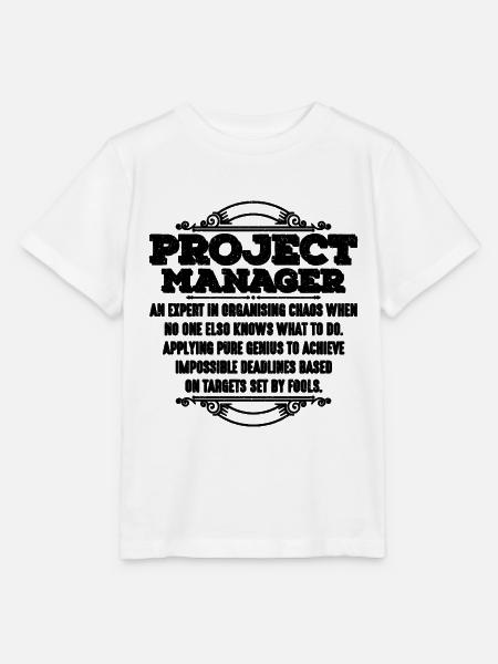 Project Manager An Expert In Project Team Leader - Stanley/Stella Kinder T-Shirt MINI CREATOR - Weiß